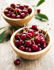 Bowls with cherries