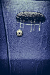 Car frozen door lock
