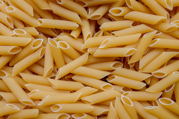 Penne pasta close up 