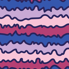 Seamless Pattern with Abstract Hand Drawn Lines