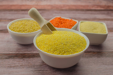 assortment of assorted cereals, cereals for a healthy diet.