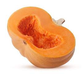 yellow pumpkin vegetable cut in half