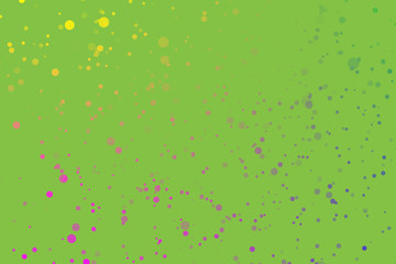 confetti flicker color gradient green background