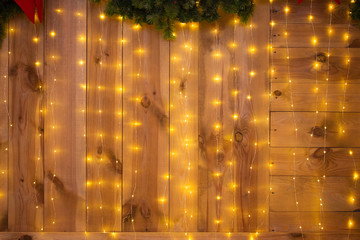 New Year's garland and Christmas tree