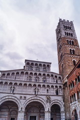 Fototapeta na wymiar Cathedral of Lucca, Tuscany, Italy