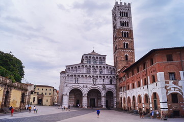 Fototapeta premium Cathedral of Lucca, Tuscany, Italy