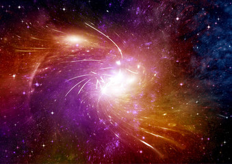 Fototapeta premium galaxy in a free space