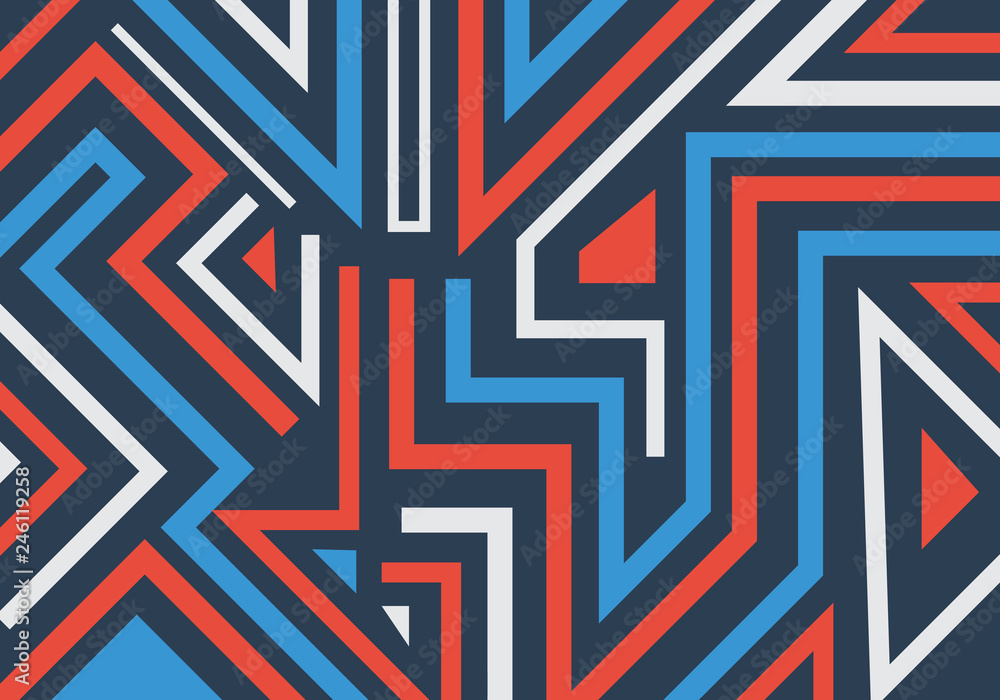 Poster abstract graffiti geometric shapes and lines pattern background.