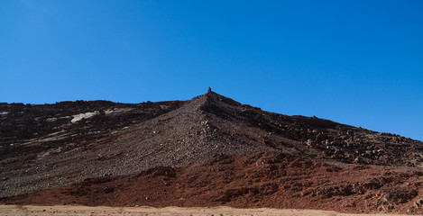 desert landscape El Berdj canyon in Tassili NAjjer National Park, Algeria
