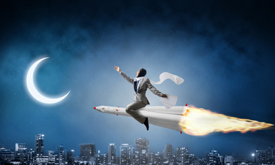 Business success and targets achievement concept.