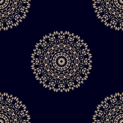 Seamless floral wallpaper pattern. Floral ornament on background. Contemporary pattern