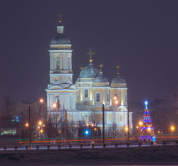 Photo Prince Vladimir Cathedral in the winter, in St. Petersburg.