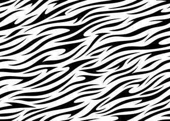 Abstract print animal seamless pattern. Zebra, tiger stripes vector