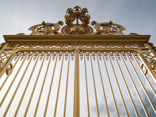 gate of the castle of Versailles
