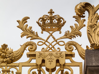Fototapeta na wymiar gate of the castle of Versailles