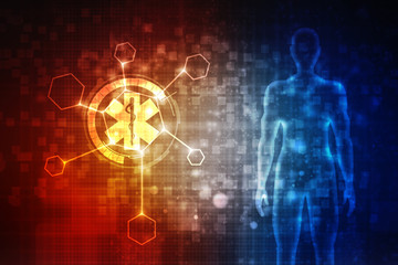 2d illustration medicine pharmacy sign snake
