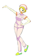 可愛くてセクシーなナース・看護師(ズボン)  Cute and sexy nurse -Pants Look-