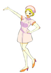 可愛くてセクシーなナース・看護師(スカート)  Cute and sexy nurse -skirt ver-