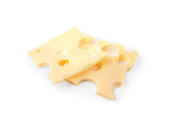 Cheese isolated on white background.