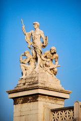 Fototapeta na wymiar Monument of Vittorio Emanuele II, detail, Rome, Italy.