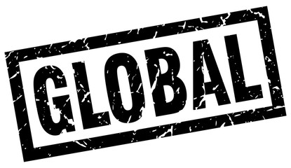 square grunge black global stamp