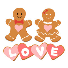 gingerbread cookie valentines day