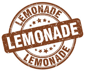 lemonade brown grunge round vintage rubber stamp