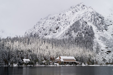 Horsky Hotel Popradske Pleso. Tatransky narodny park. Vysoke Tatry. Slovakia.