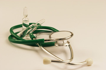 Stethoscope on white background