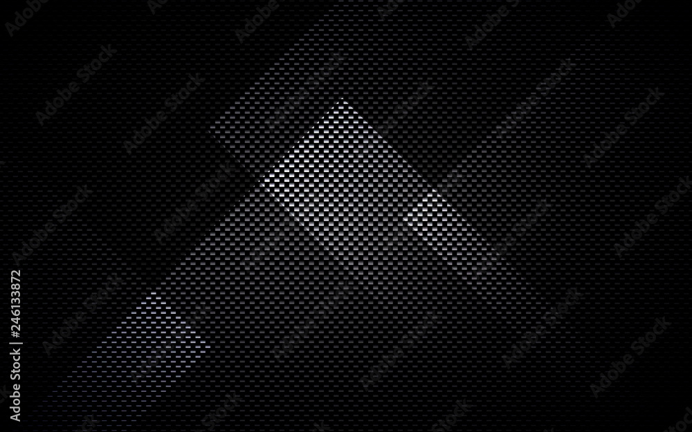 Poster black abstract tech geometric background. line shape with light pattern composition.