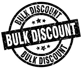 bulk discount round grunge black stamp