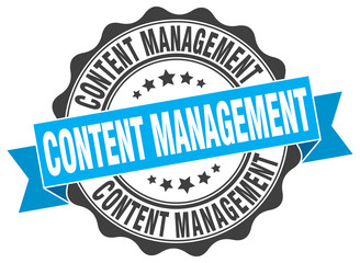 content management stamp. sign. seal