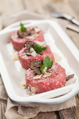 Tasty Steak tartare
