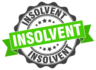 Obraz premium insolvent stamp. sign. seal