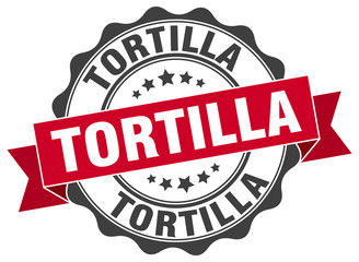 Obraz premium tortilla stamp. sign. seal