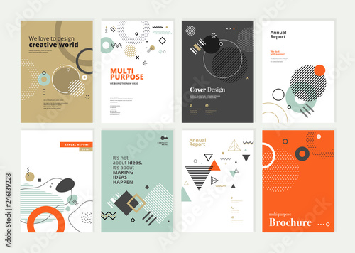 set of brochure annual