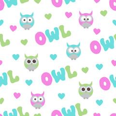 Vector seamless pattern on the theme of birds.