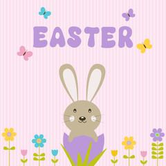 Vector greeting card on the theme of Easter.