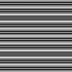 Horizontal stripes. Parallel straight monochrome pattern. Seamless vector illustration