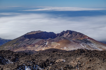 Ultra long exposure of Pico Viejo volcano.