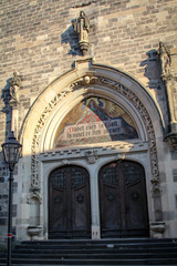Obraz premium Tür von der Kirche St. Jakob in Köthen (Sachsen-Anhalt) 