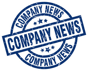 Fototapeta premium company news blue round grunge stamp