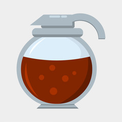 coffee pot vector symbol illustration