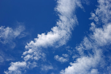Obraz premium Blue sky background with cloud.