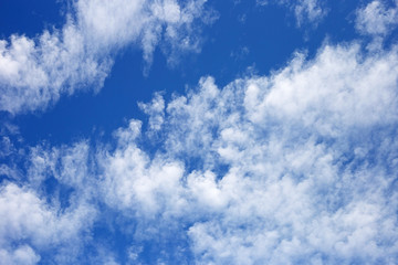 Blue sky background with cloud.