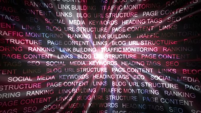 SEO Keywords Animation, Rendering, Background, Loop, 4k
