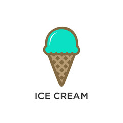 Ice cream logo design