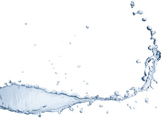 Obraz premium Water splash isolated on white background