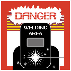 Welding area. Thermal and electrical impact on metal for joining and other processing.