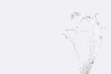 Fototapeta na wymiar Water splash isolated on white background